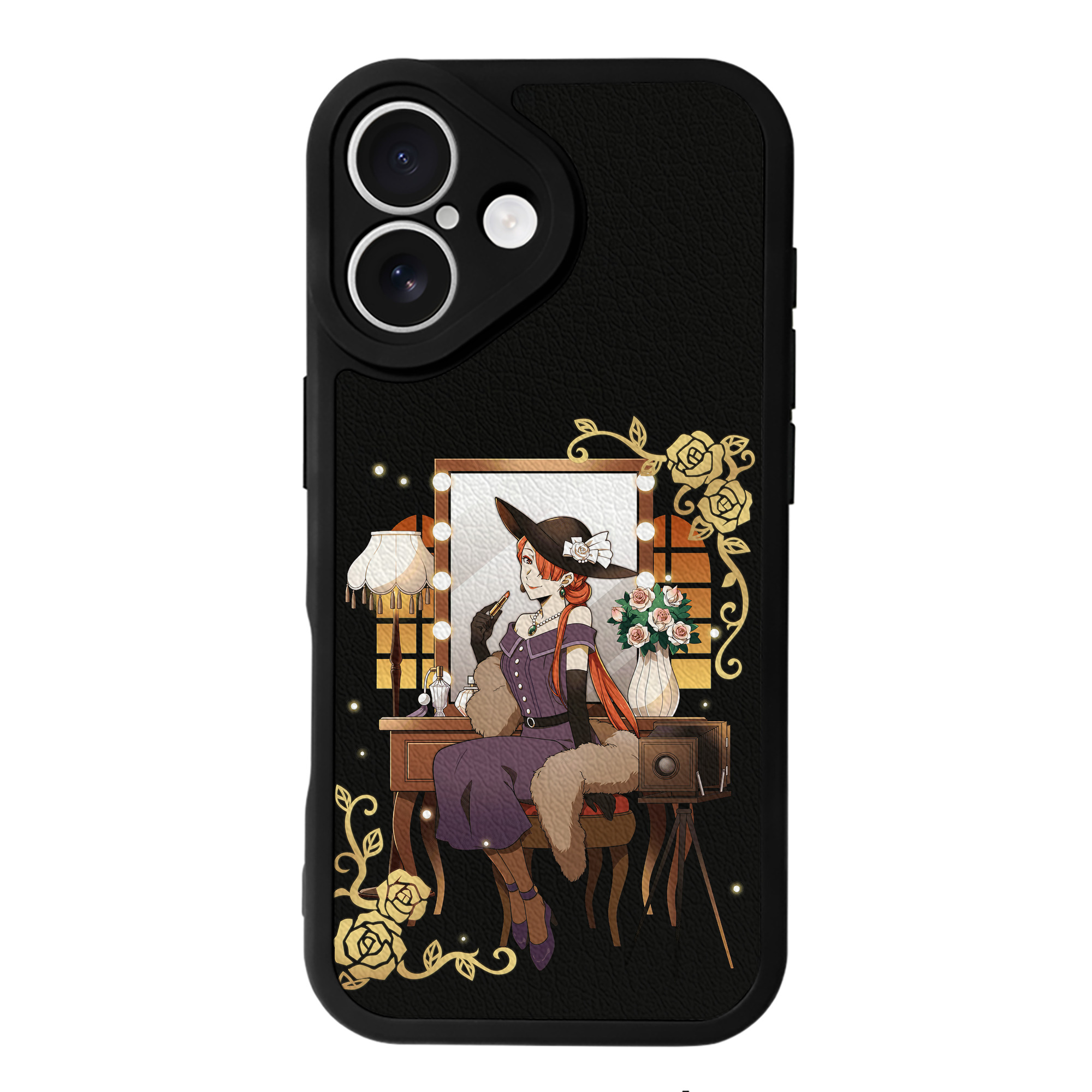 （画像用） 文豪ストレイドッグス Bungo Stray Dogs 【iPhone 16シリーズ対応】シリコンスマホケース（レザー調） 材質：シリコン